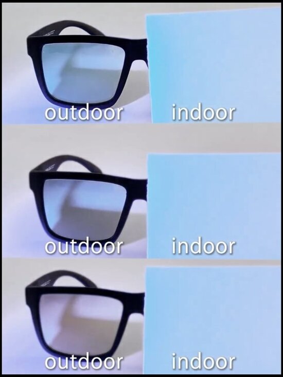 TR90 Frame Photochromic Sunglasses for Big Heads Wide Fit main image 5